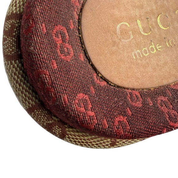 Gucci Angelina Platform Slide Sandals Original GG Canvas Red monogram size 7 - Picture 11 of 13